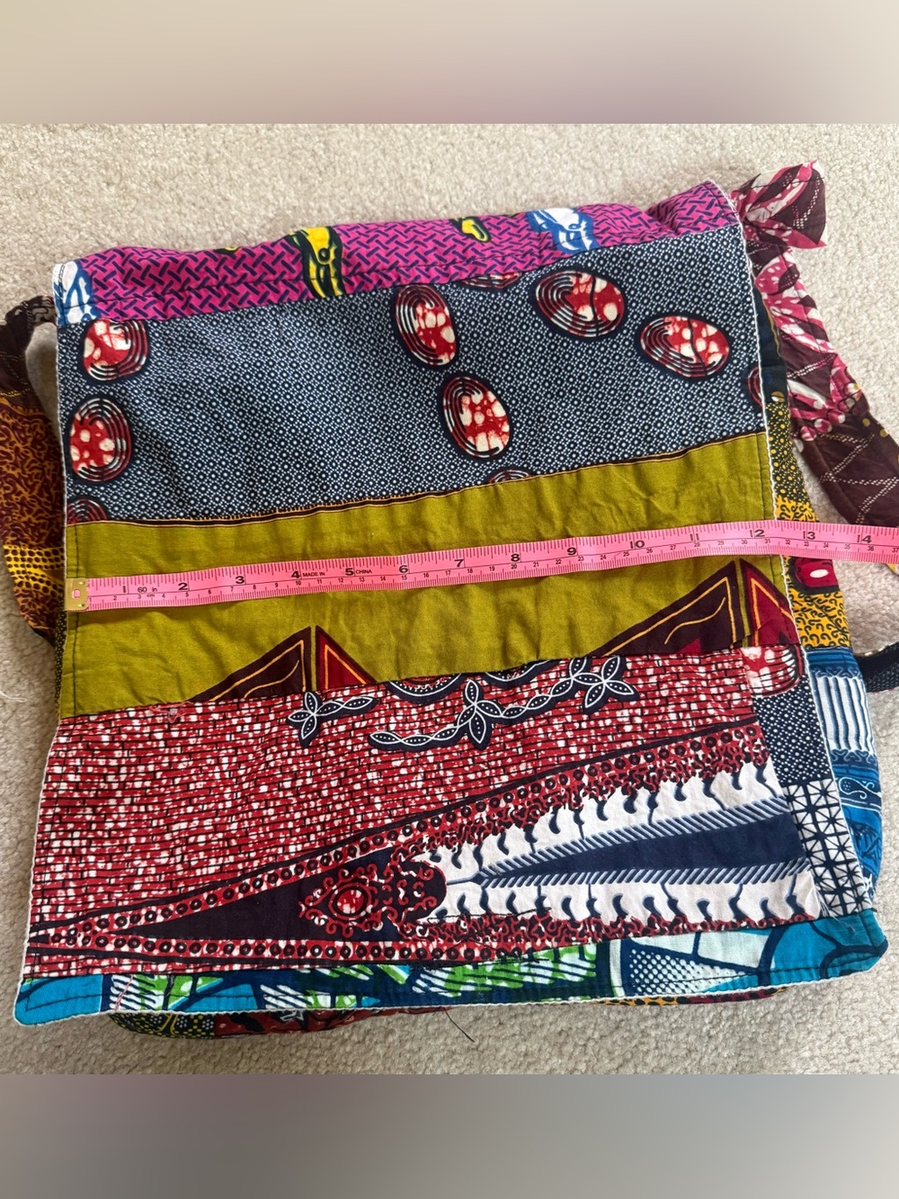 BOHO Patchwork Crossbody Messenger Bag - Picture 5 of 6